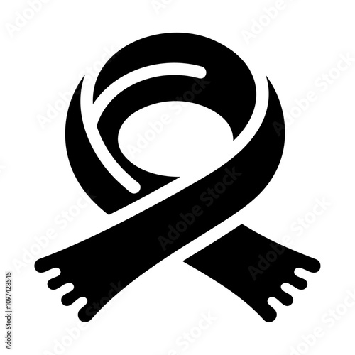 Cravat scarf cloth for neck vector icon design