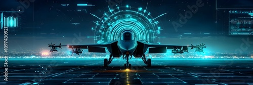 The introduction of digital radar interfaces on military aircraft as part of aviation technology advancements
