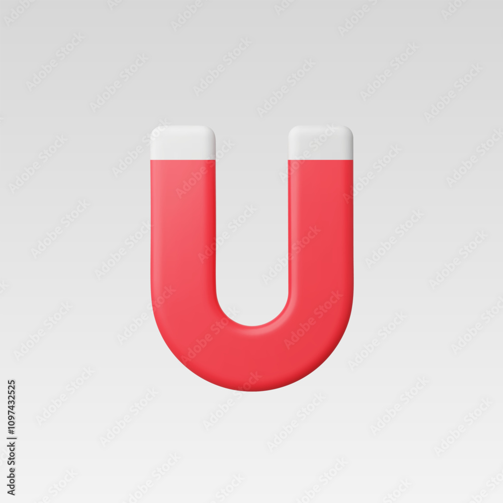 3d Realistic Magnet icon vector illustration 3d Realistic Magnet icon vector illustration