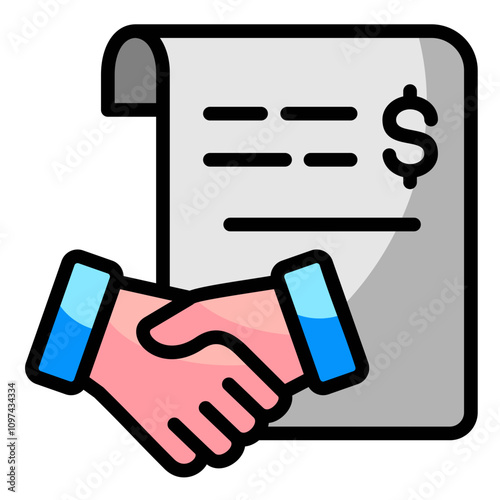 Binding Agreement Icon