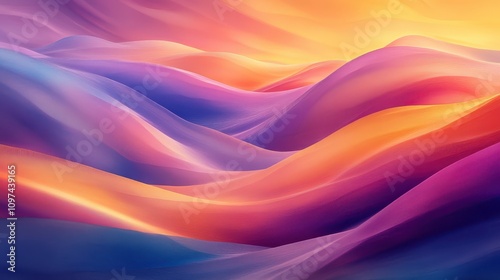Wallpaper Mural Abstract Vibrant Sunset Hues Swirling Purple, Orange, and Blue Gradient Texture Background Torontodigital.ca