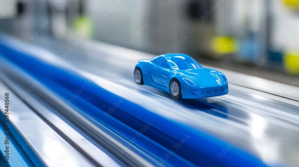 Fototapeta premium Wind tunnel testing model in action, showcasing aerodynamic principles and engineering innovation.
