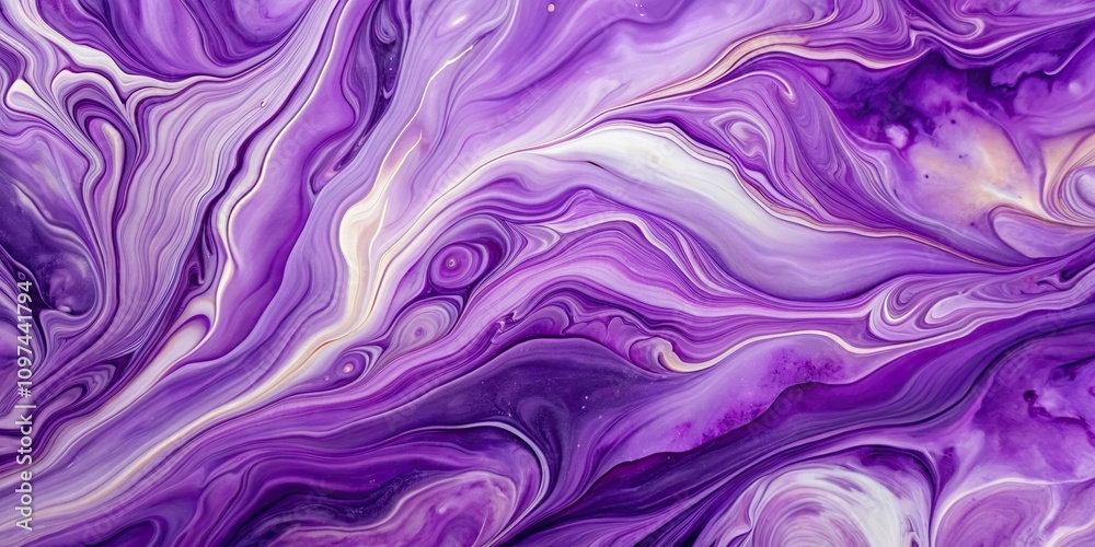 Fototapeta premium Abstract purple paint background with acrylic texture and marble pattern , purple, paint, abstract, background, acrylic