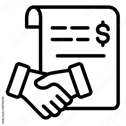 Binding Agreement Icon