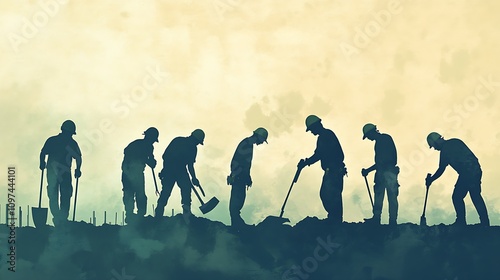 Minimalist Worker Silhouettes
