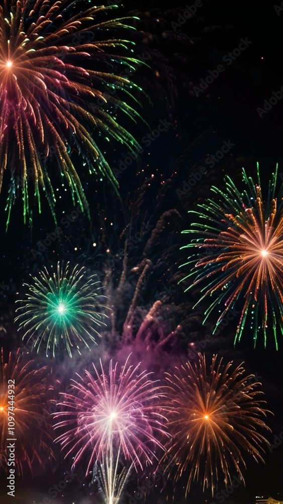 Fototapeta premium fireworks in the night sky