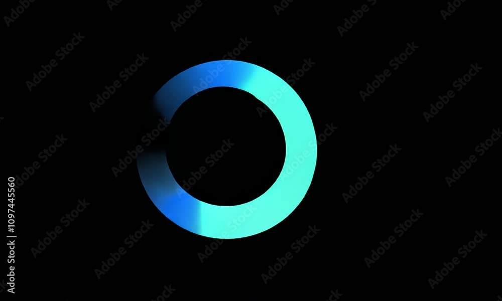 Abstract swirling blue and black circular design on black background. Abstract swirling blue and black circular design on black background.