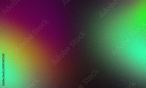 Abstract glowing color gradient grainy background. Smooth purple pink orange blue green black color noisy gradient, vibrant color flow, bright, shine, website header design, cover, banner, poster