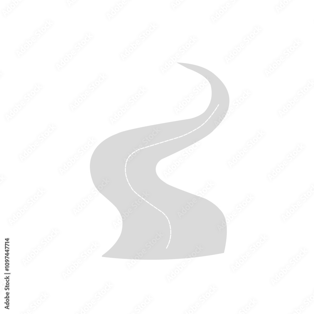 winding road vector