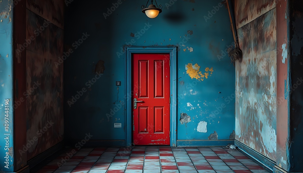 Obraz premium Silent Clues: The Start of a Detective’s Puzzling Case