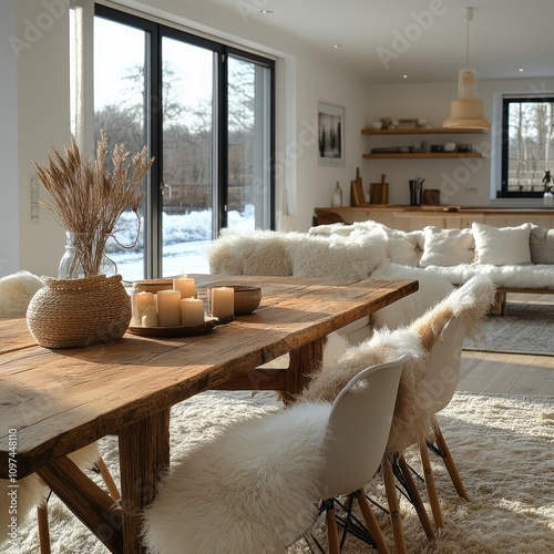 Rustic Wooden Dining Table ...