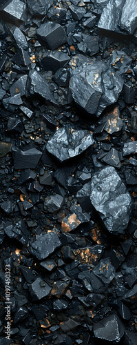 Wallpaper Mural Dark, rough stone texture. Torontodigital.ca