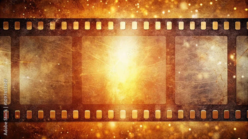 Real scan film strip texture with burn light leaks, noise, dust, and scratches. Abstract background, film, effect, overlay Real scan film strip texture with burn light leaks, noise, dust, and scratches. Abstract background, film, effect, overlay