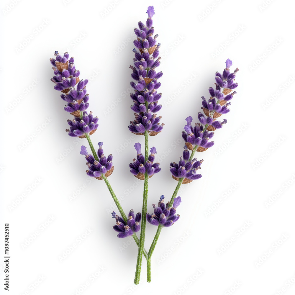 Obraz premium Lavender flowers with vibrant purple spikes, showcasing their beauty and fragrance. Perfect for adding touch of nature to any design or decor