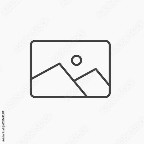 Image icon isolated on white background
