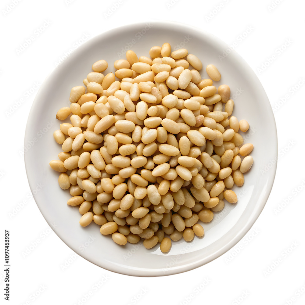 Pine nuts isolated on transparent background Pine nuts isolated on transparent background