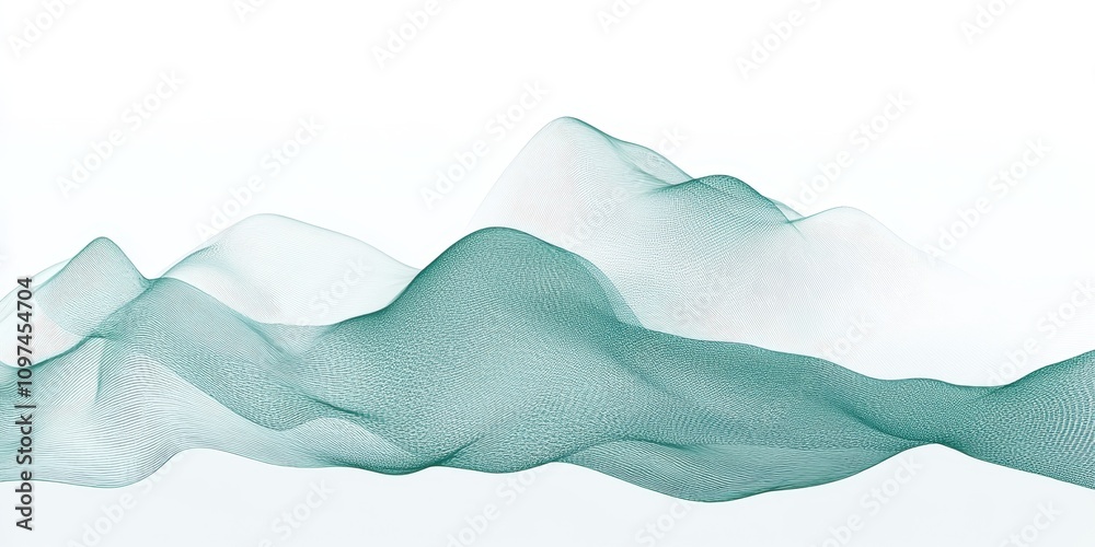 Harmonic vibrations Faded mint A visualization of sou Harmonic vibrations Faded mint A visualization of sou