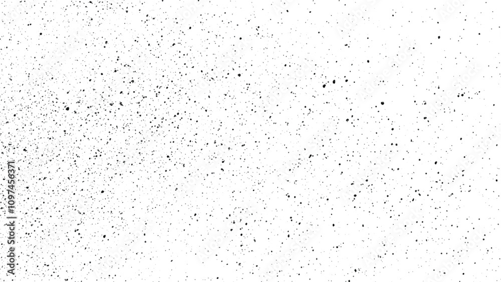 Abstract dust particle and dust grain texture on white background, Rubbed aged texture with a halftone raster pattern. Monochrome noise of dust or dirt. Abstract dust particle and dust grain texture on white background, Rubbed aged texture with a halftone raster pattern. Monochrome noise of dust or dirt.