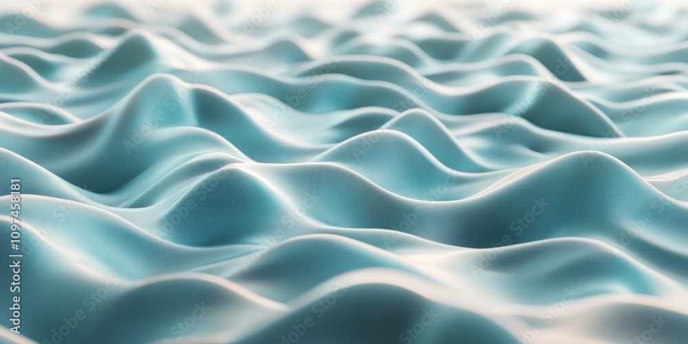 Obraz premium undulations Light mint A visualization of so