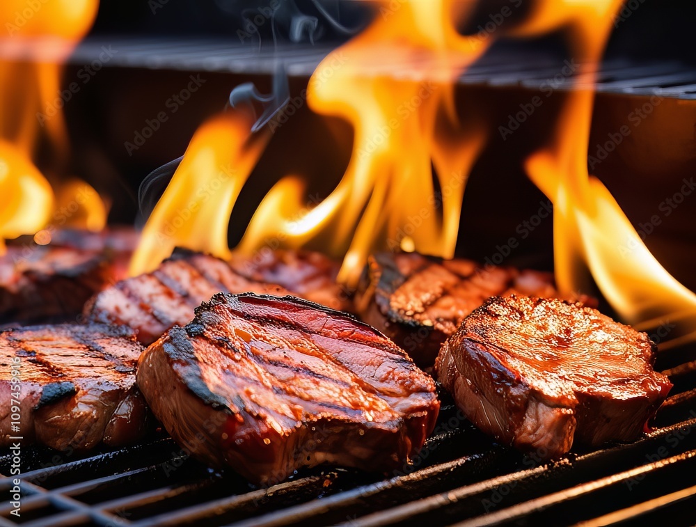 Sizzling Perfection: Grilled Meat on the Grill Sizzling Perfection: Grilled Meat on the Grill