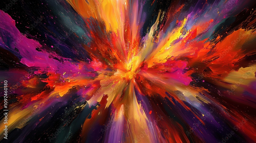 Abstract Vibrant Color Explosion Dynamic Impasto Painting Texture, High-Resolution Digital Art Abstract Vibrant Color Explosion Dynamic Impasto Painting Texture, High-Resolution Digital Art