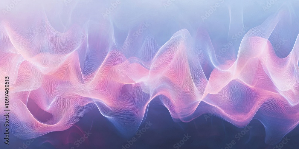 Obraz premium vibrations Muted violet A visualization of s