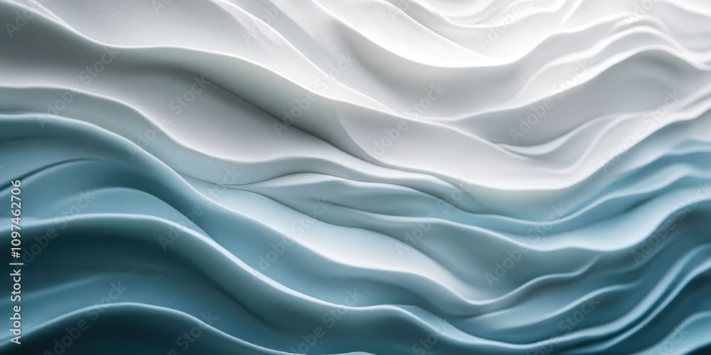 Fototapeta premium vibrations Serene whites A visualization of s