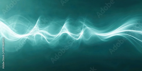 pulses Soft teal A visualization of sound waves 