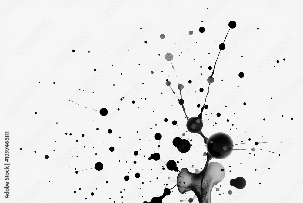 Ink Splash A dynamic splatter featuring ink like shapes and patt Ink Splash A dynamic splatter featuring ink like shapes and patt
