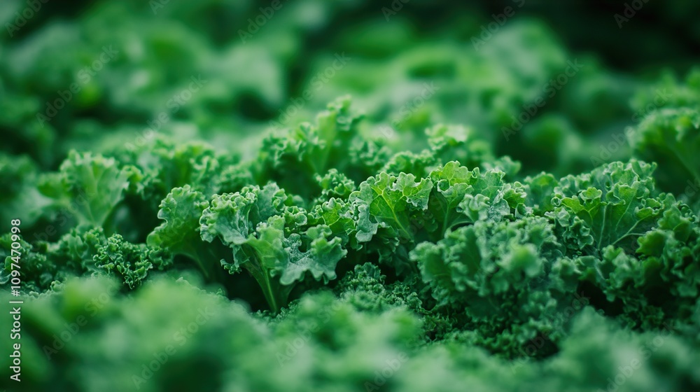 Vibrant Green Kale: A Close-Up Look at Nature's Bounty Vibrant Green Kale: A Close-Up Look at Nature's Bounty
