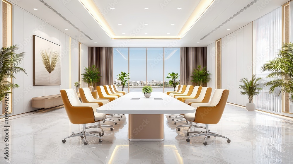 An office background with a large conference table, comfortable chairs, and a well-organized, professional setting. An office background with a large conference table, comfortable chairs, and a well-organized, professional setting.