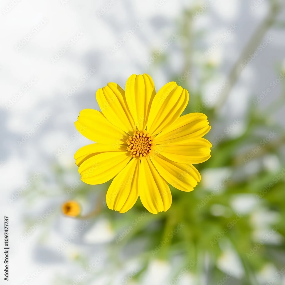 Obraz premium yellow flower in the garden