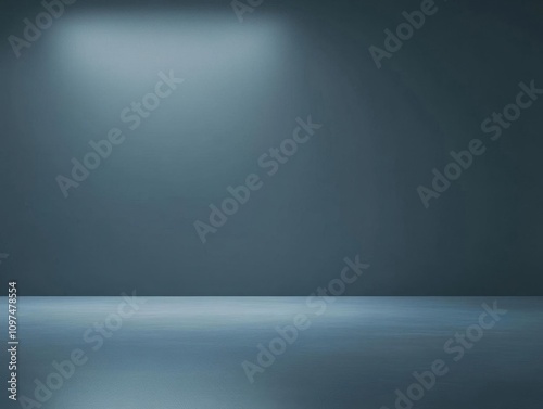 A Simple, Dark Blue Background with a Subtle Spotlight for Your Designs