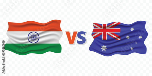 australia vs india cricket or world cup match banner transparent background design