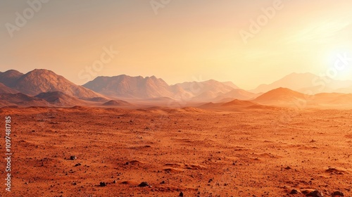 Desert landscape at sunset nature photography arid environment scenic view