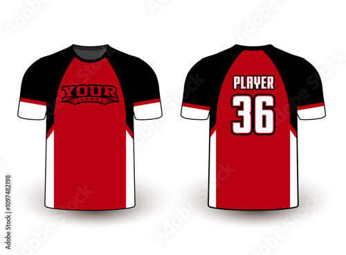 All sports player jersey design with an elegant edgy and wild look. Sports gear template mockup perfect fit for all sports. The designs that go on casual wear, shirts, fashion apparel, and all kind 