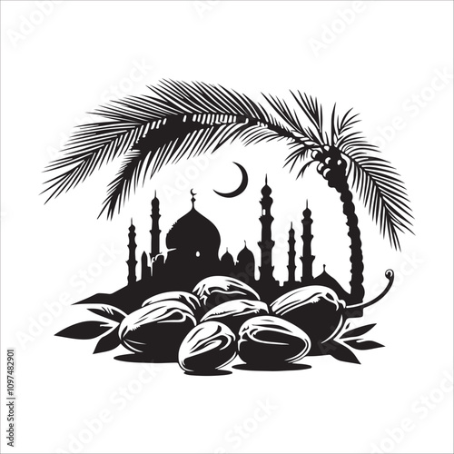Palm Tree Silhouette, Silhuette Plam Tree, vector Plam tree design