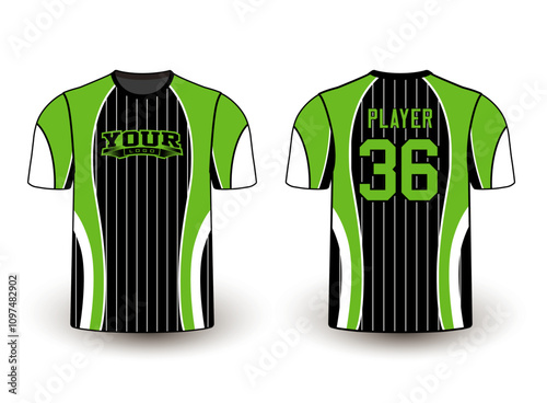 All sports player jersey design with an elegant edgy and wild look. Sports gear template mockup perfect fit for all sports. The designs that go on casual wear, shirts, fashion apparel, and all kind 