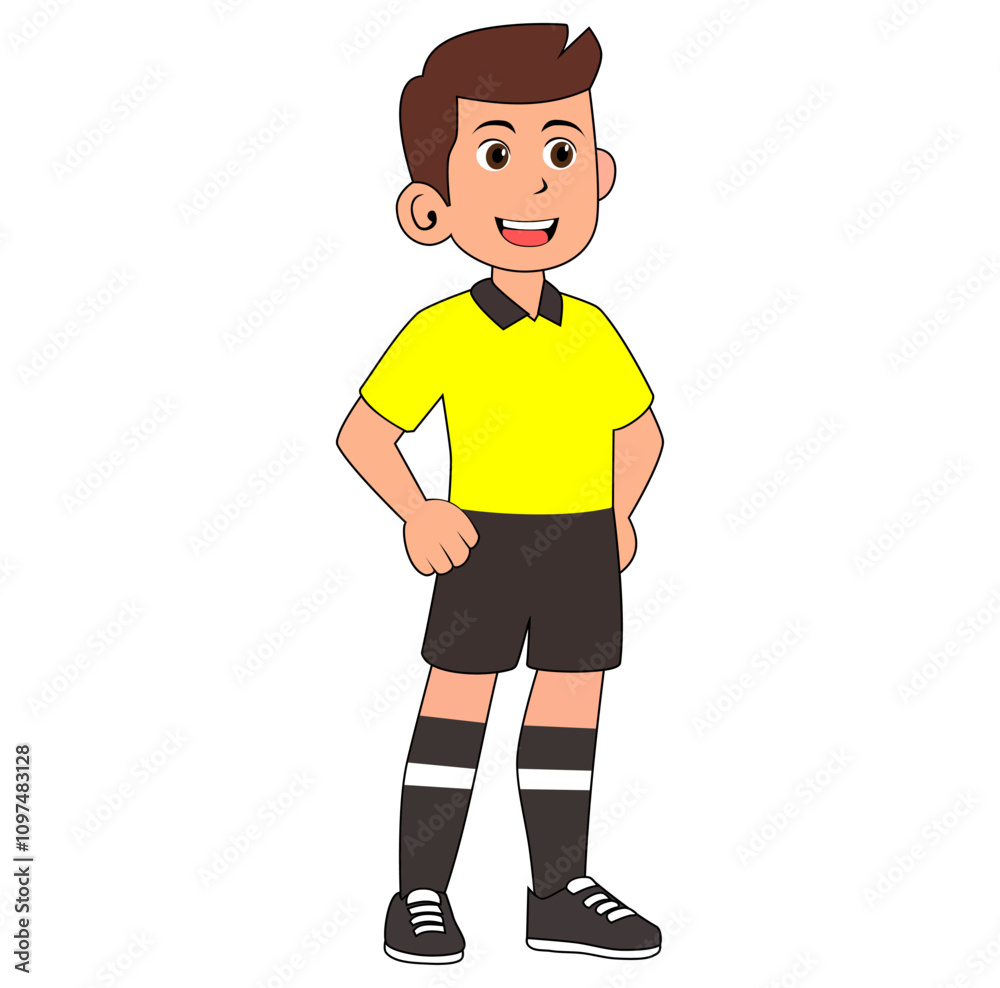 Cartoon Man Football Referee Vectors Cartoon Man Football Referee Vectors