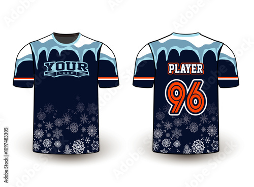 All sports player jersey design with an elegant edgy and wild look. Sports gear template mockup perfect fit for all sports. The designs that go on casual wear, shirts, fashion apparel, and all kind 