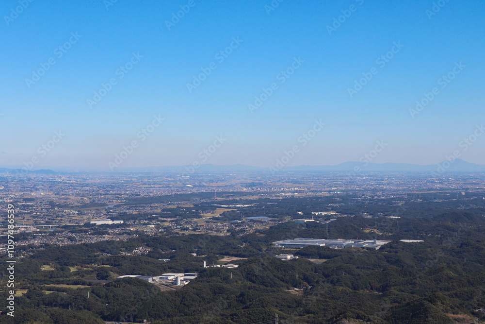 皇鈴山からの眺望（埼玉県東秩父村）