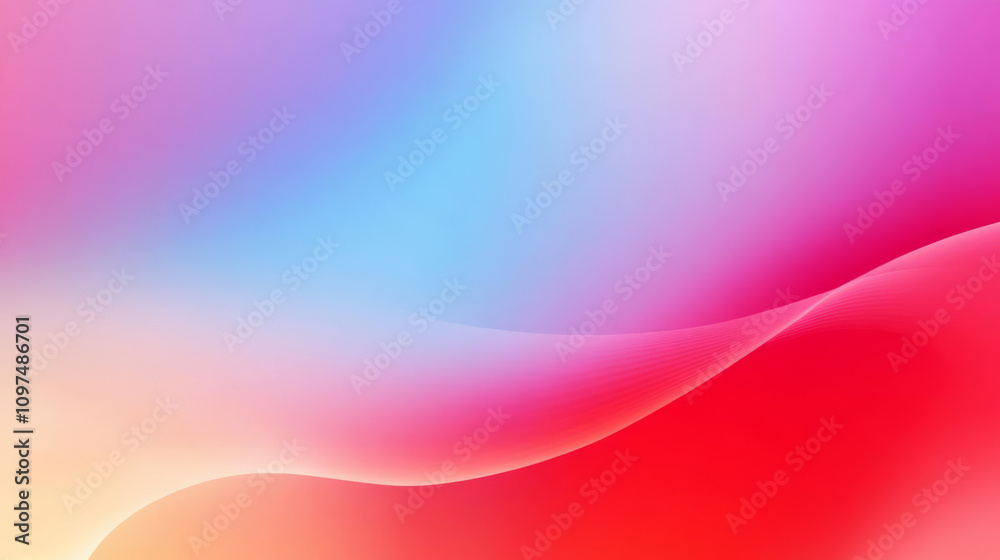 Soft gradient colors blend harmoniously, creating serene atmosphere Soft gradient colors blend harmoniously, creating serene atmosphere
