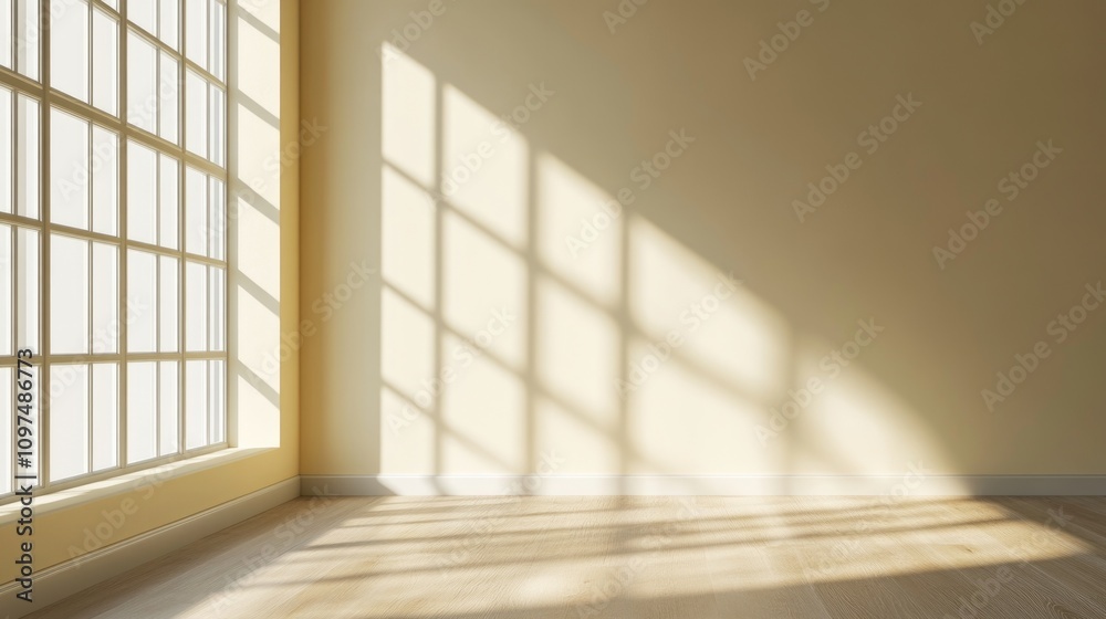 Interior room with wooden floor Interior room with wooden floor