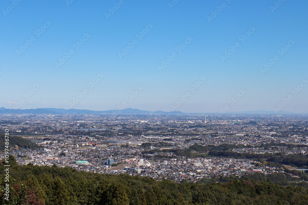 寄居町付近の街並み（埼玉県寄居町）
