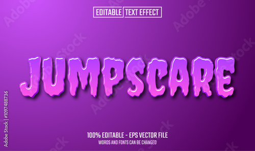 jumpscare editable text effect