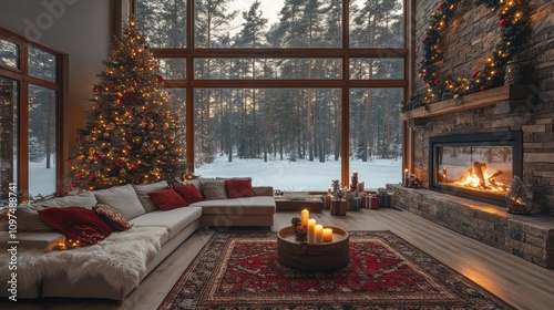 Cozy Christmas Living Room ...
