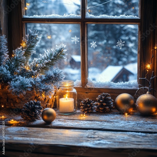 Festive Winter Window Chris...