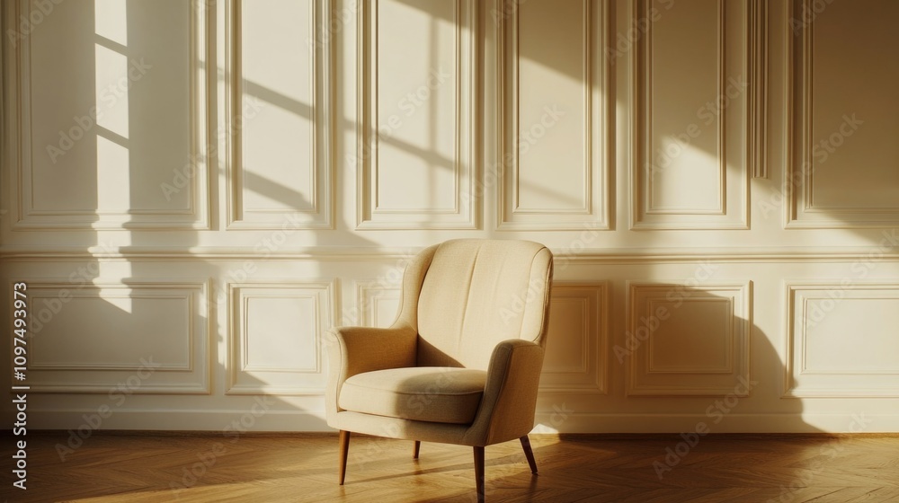 Chair beside wall