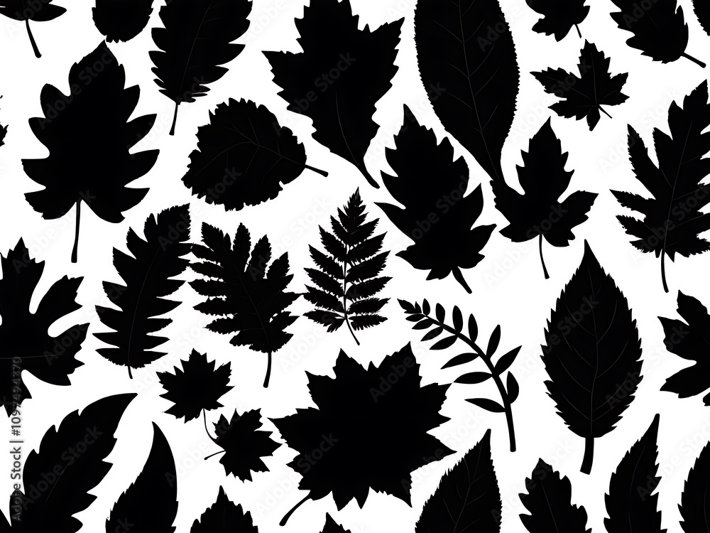 Fototapeta premium pattern with leaves