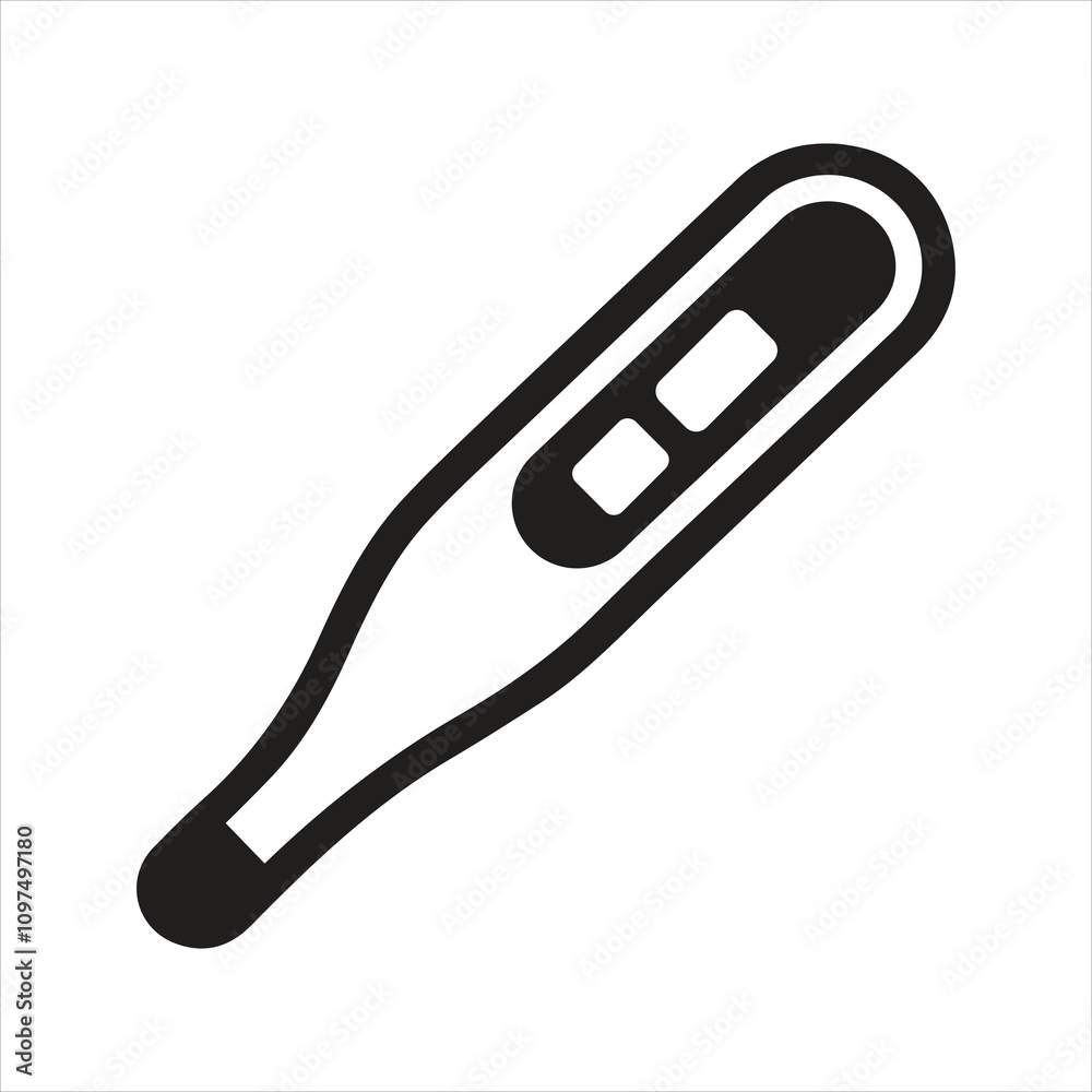 Digital thermometer icon. High-temperature icon Digital thermometer icon. High-temperature icon